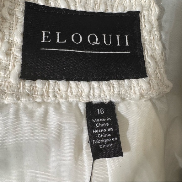 Eloquii Tweed Detail Blazer Size 16 NWT Brand New - Picture 8 of 9